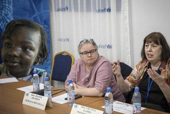 Réunion de travail de la Représentante spéciale du Secrétaire général des Nations Unies pour les enfants et les conflits armés, Virginia Gamba avec les acteurs humanitaires au bureau régional de l'UNICEF à Sévaré.