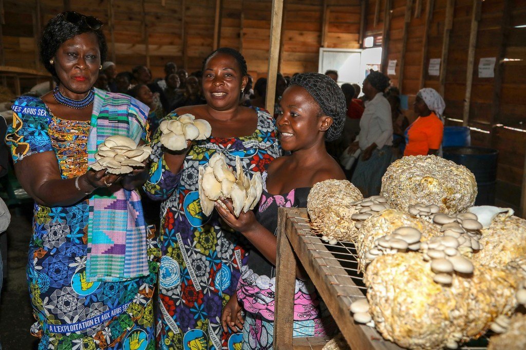 Kitengo cha tabia na nidhamu cha MONUSCO kinasaidia manusura wa ukatili na unyanyasaji wa kingono eneo la Sake jimboni Kivu Kaskazini nchini Jamhuri ya Kidemokrasia ya Congo, DRC kama sehemu ya ujenzi wa amani kwenye eneo hilo lililokumbwa na machafuko.