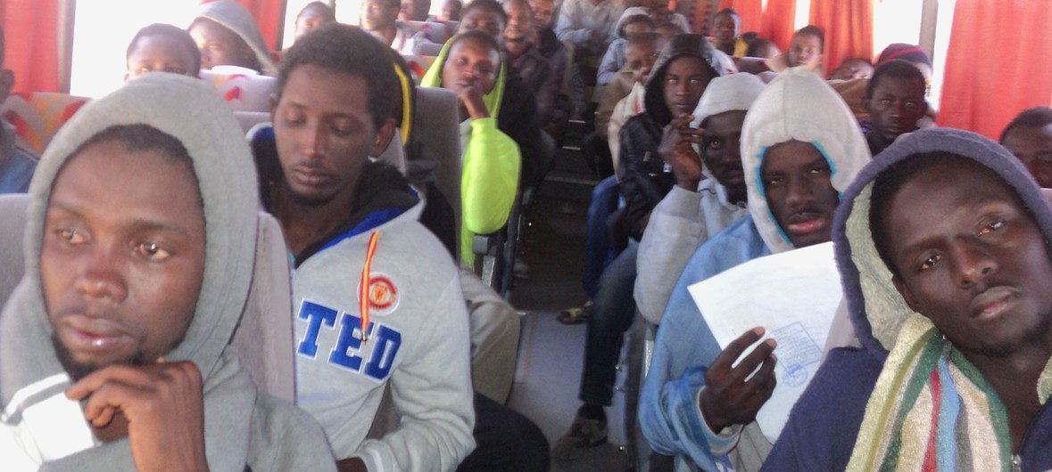 Evacuation of Third Country Migrants who were stranded at a reception centre in Misrata, Libya. (File).