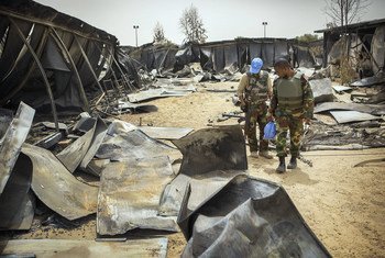 Campo da Minusma em Timbuktu após ataque em 2017.