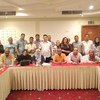 صورة جماعية للمشاركين في ورشة العمل الخاصة بالإعلاميين لرفع الوعي بالقضايا السكانية بمحافظات جنوب الصعيد، بدعم من صندوق الأمم المتحدة للسكان 