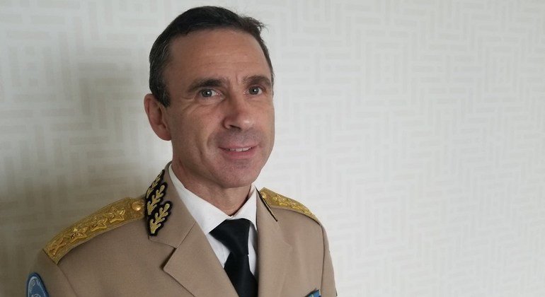 The Force Commander of MINUSMA, General Dennis Gyllensporre, who finished his tour this month