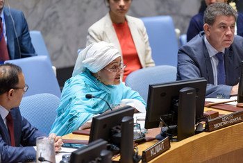 常务副秘书长阿米娜·穆罕默德向安理会通报阿富汗局势和她最近对该国的访问。(2019年7月26日)