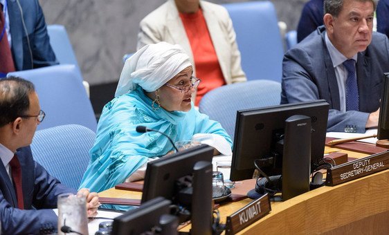 Deputy Secretary-General Amina Mohammed briefs the Security Council on the situation in Afghanistan and her recent visit to the country. (26 July 2019)