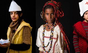 联合国总部今天举行题为“有一天我要...”的图片展，描绘人道主义危机中少女的希望与梦想。