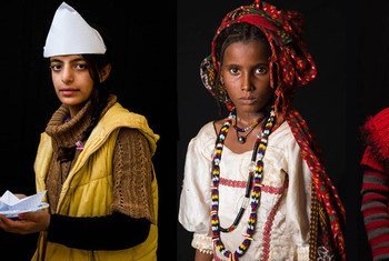 联合国总部今天举行题为“有一天我要...”的图片展，描绘人道主义危机中少女的希望与梦想。