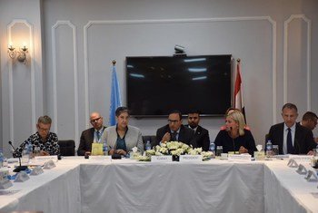أعضاء مجلس الأمن الدولي يلتقون قيادة بعثة الأمم المتحدة في العراق.