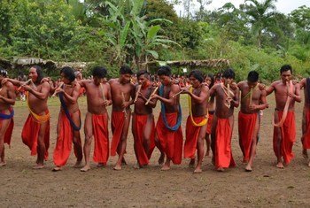 Wajãpi people, in Amapá, Brazil